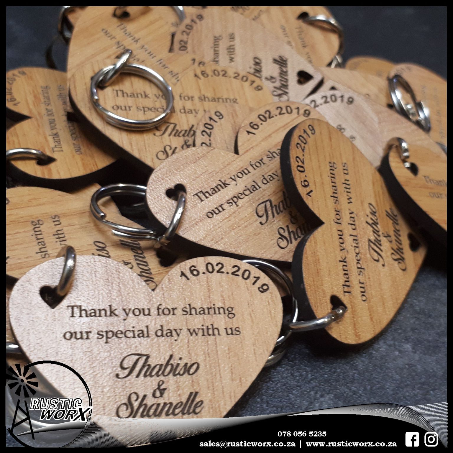 Custom Engraved Keyrings RusticWorx.co.za