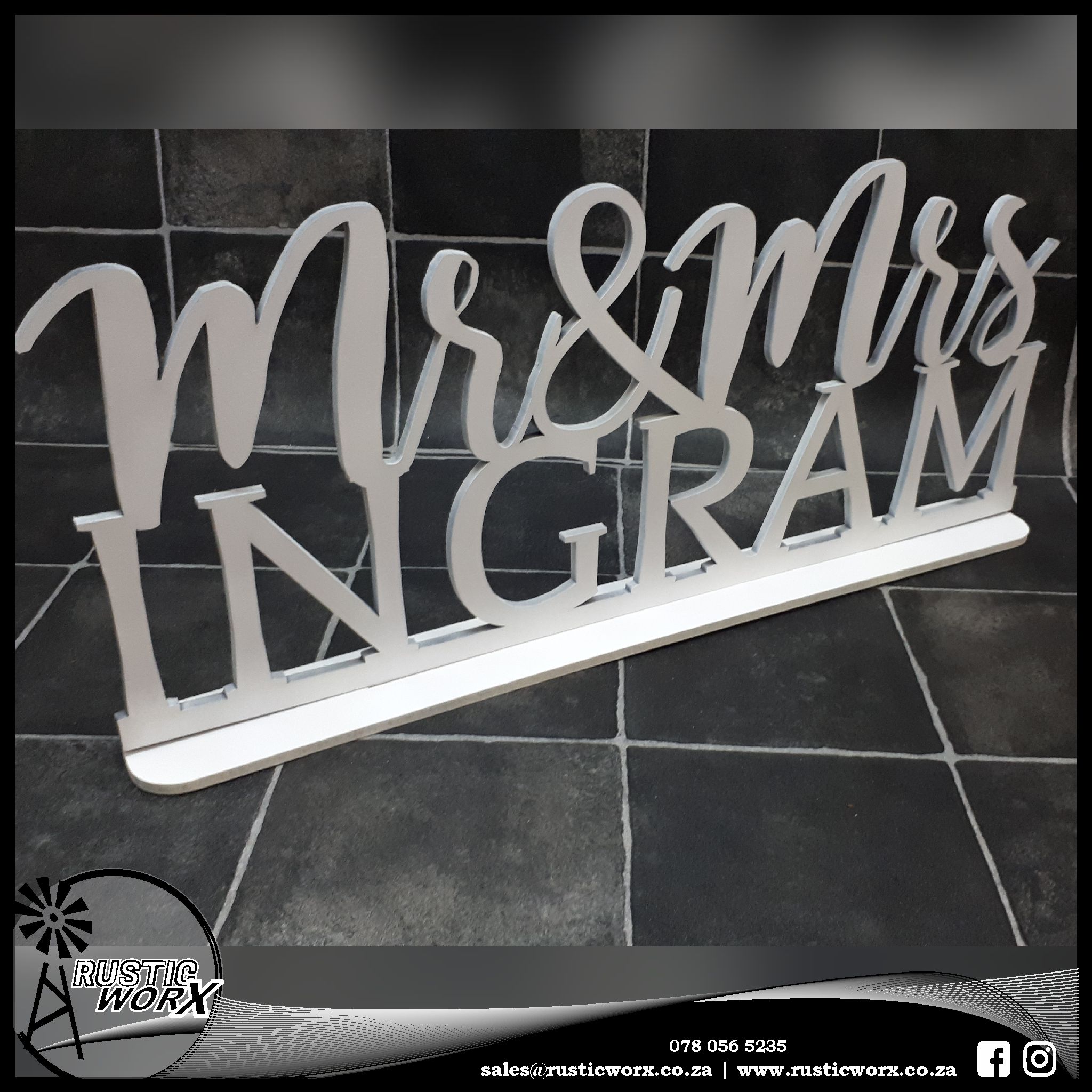 Custom Wedding Sign Black and White Wedding Photo Prop Chair Signs Mr and Mrs | Wedding Sign Wood sign