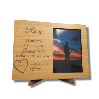 Photo Frame with Side Message