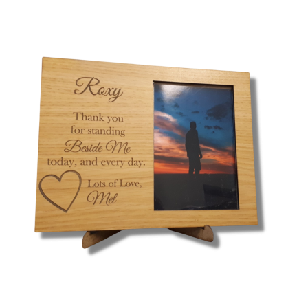 Photo Frame with Side Message