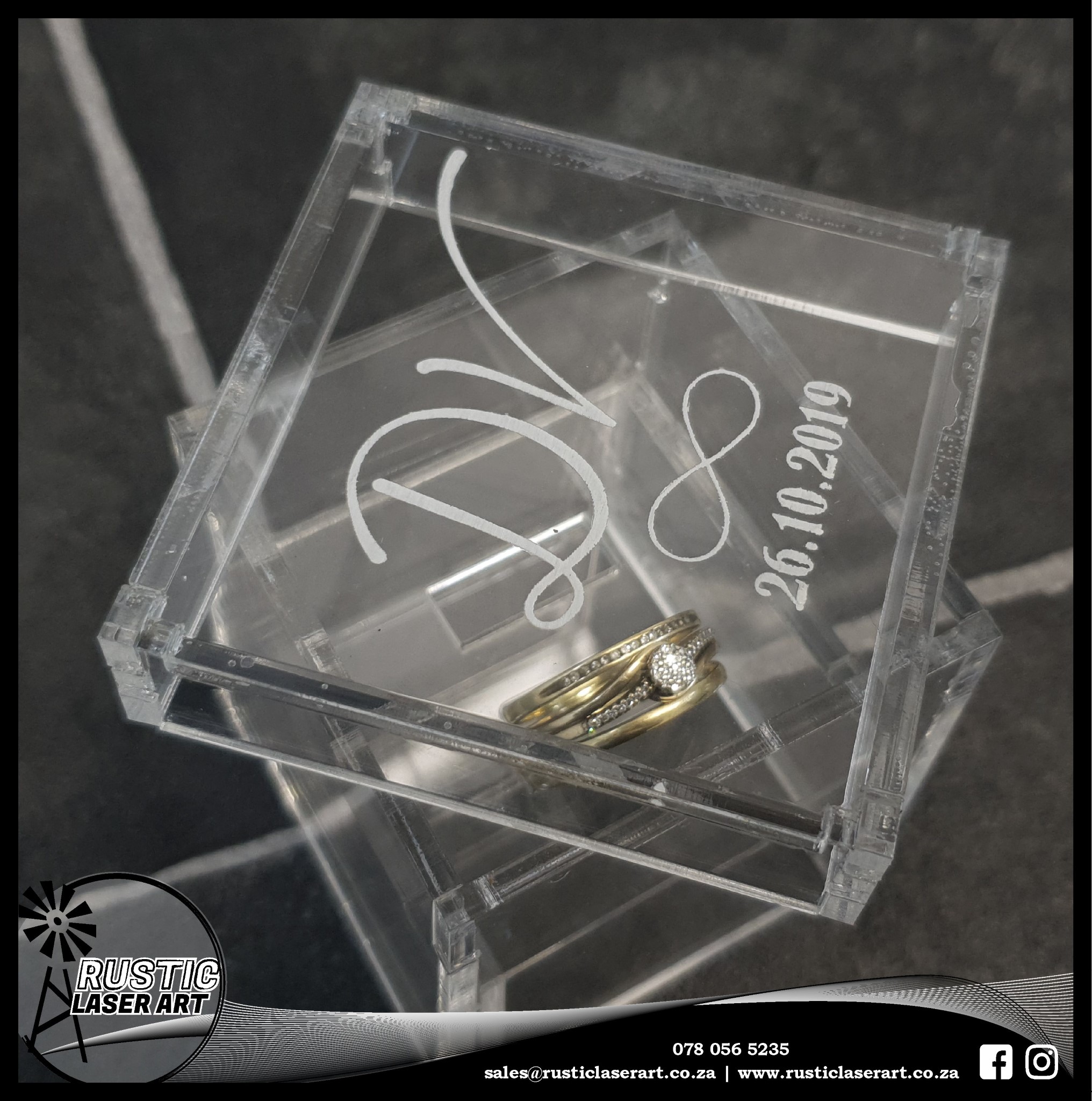 perspex ring box