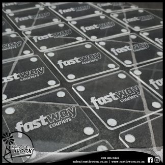 Branded Coasters Clear Acrylic 190452