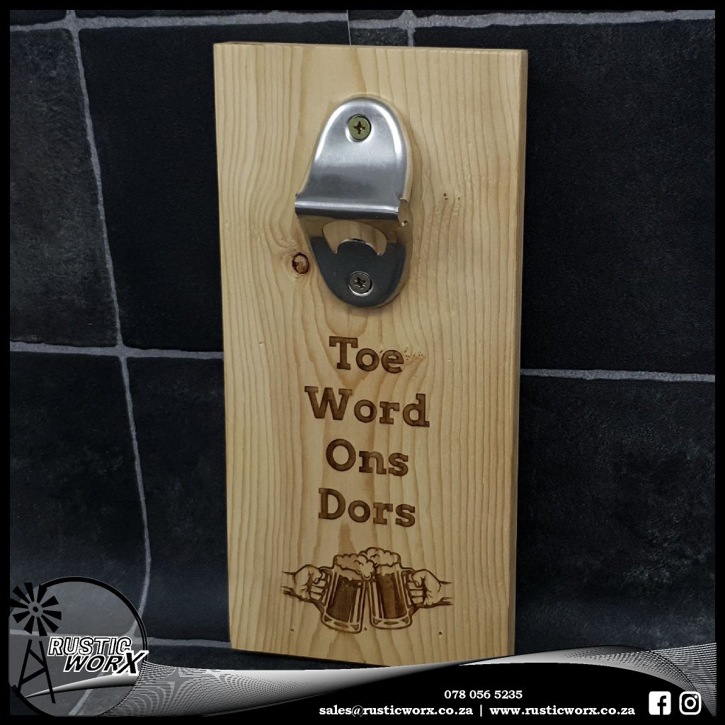 Wall Mounted Bottle Opener Rustic Worx