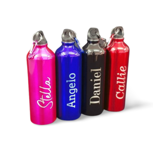 Alu Water Bottles 4 off 750ml Verna 13