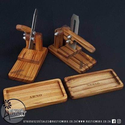 Hardwood Mini Biltong Cutters Trays2