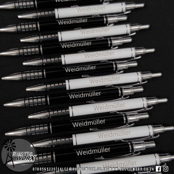 Riptide Ballpoint Pen Black White Type 10