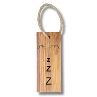 DND Sign Rope Hanger Hardwood Dark