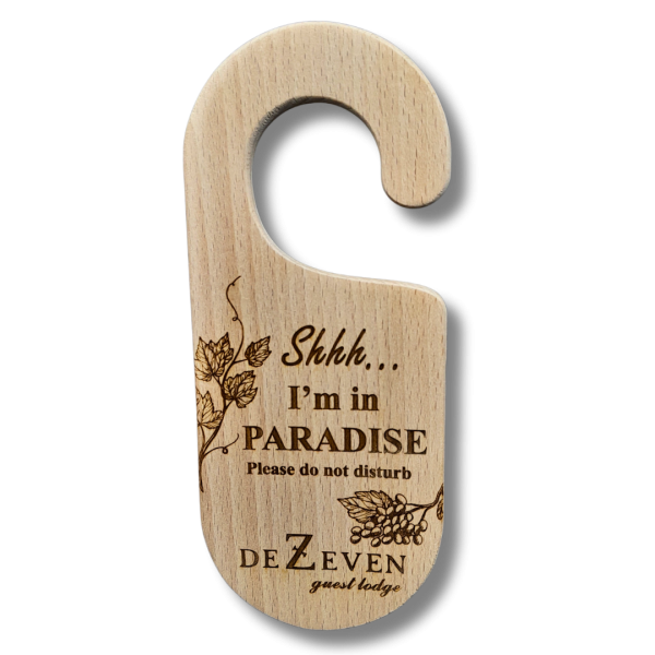 Do Not Disturb Signs Light Wood Shape 2